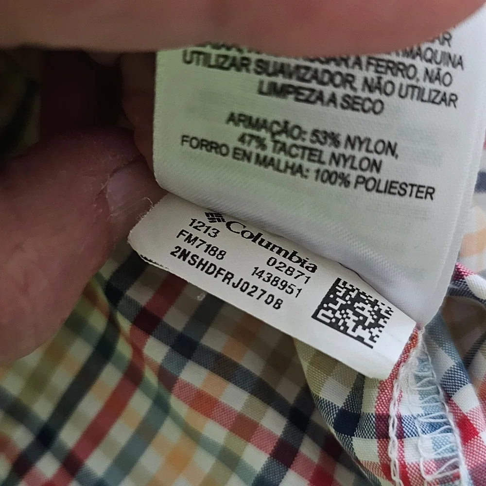 Columbia‎ PFG Super Bahama Fishing Shirt Mens XL Long Sleeve Plaid FM7188 Multi